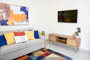 TV - Borinquen Beach Getaway - Apt 1 | Minutes to Beach (Borinquen)