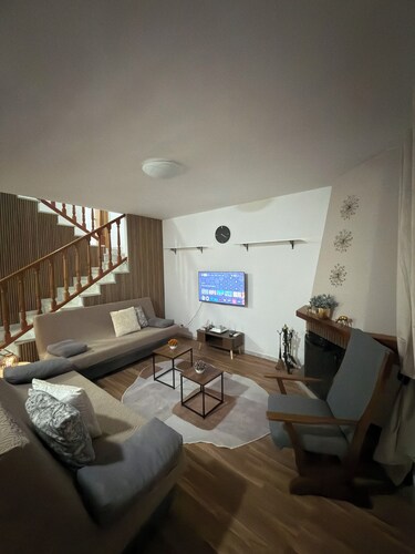 modern luxurious Chalet, near beautiful beaches, restaurants, bars & Festivals.