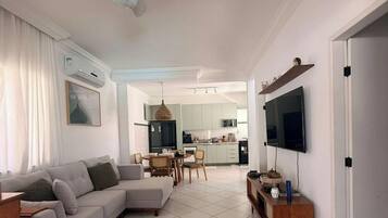 Premium House, Pool Access | Living area | 50-inch Smart TV with digital channels, Netflix, pay movies