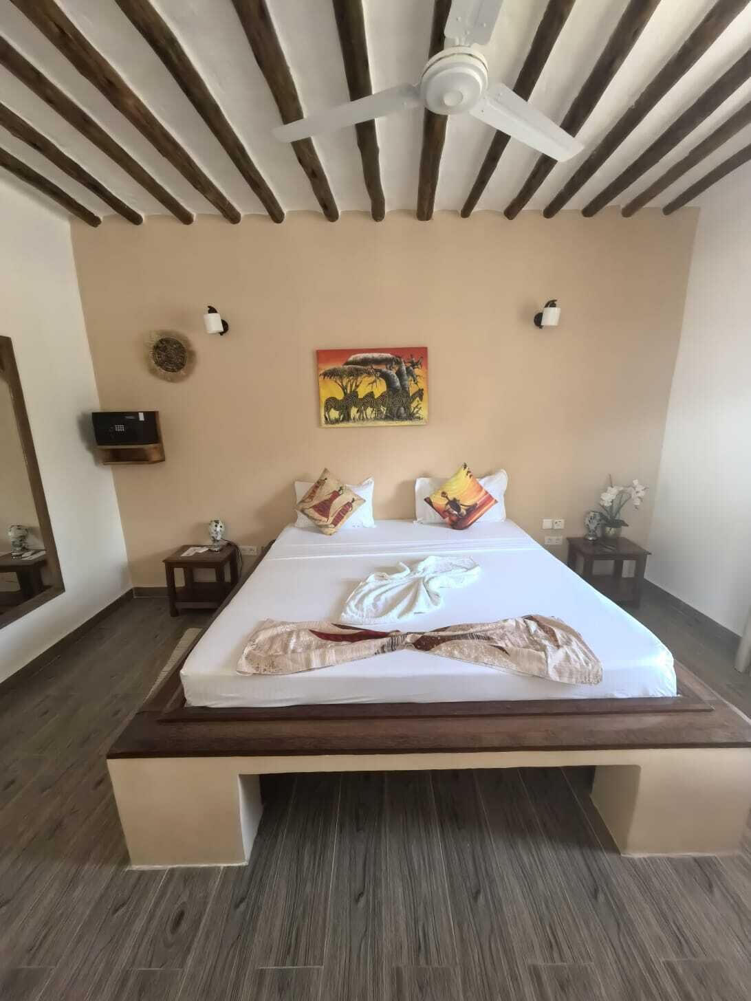 Quarto casal conforto, vista para o pátio