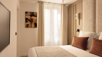 Apartment | 1 Schlafzimmer, laptopgeeigneter Arbeitsplatz, Bügeleisen/Bügelbrett