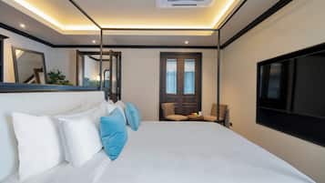 Chambre Double Deluxe | Literie de qualité supérieure, Wi-Fi gratuit, draps fournis
