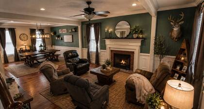 Perfect for Groups 6BR Retreat with Firepit, Game Loft & Huge Deck