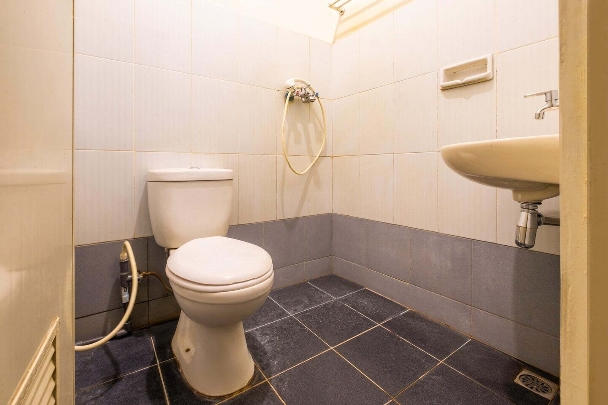 Shower, bidet, towels
