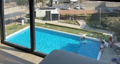 Great apartment with private rooftop, pool & lake view near Chante Spa, Jal.