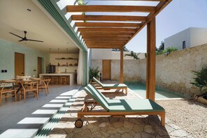 Outdoor dining - Stylish 3-Bedroom Villa With Private Pool (Tulum)