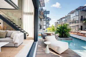 Terrace/patio - Modern 1BR at Xalet Luxury Condos | Cenote & Pool (Tulum)