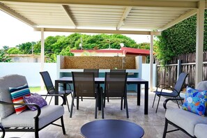Outdoor dining - Borinquen Beach Retreat - Apt 3 | Minutes to Beach (Borinquen)