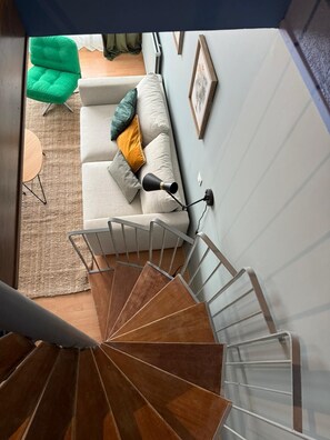 Living area - Modern, fully-equipped 6-person duplex with terrace (Évreux)