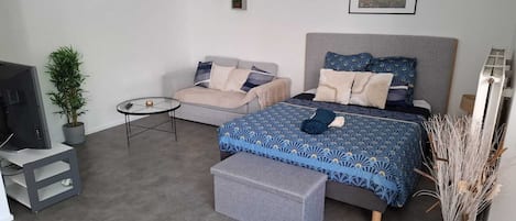 1 chambre, fer et planche Ă repasser, Wi-Fi gratuit, draps fournis