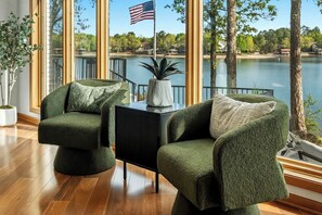 Interior - Luxury Lakehouse with 180° Lake Views (Hot Springs)