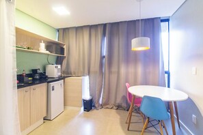 Superior-studiolejlighed - byudsigt | Privat køkken