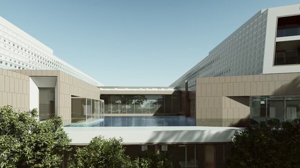 Piscine couverte, piscine extérieure (ouverte en saison)