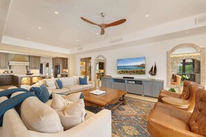 TV, offices - Stunning Veranda with Private Pool at Hacienda (Hacienda Beach Club & Residences)