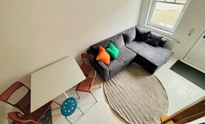 Living area - Baltic Sea apartment with garden, sauna, barbecue area (Wittenbeck)