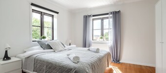 Linneby 5 minutes from center, private parking in the yard