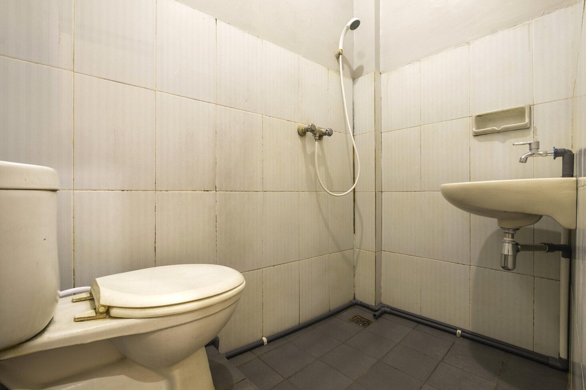 Shower, bidet, towels