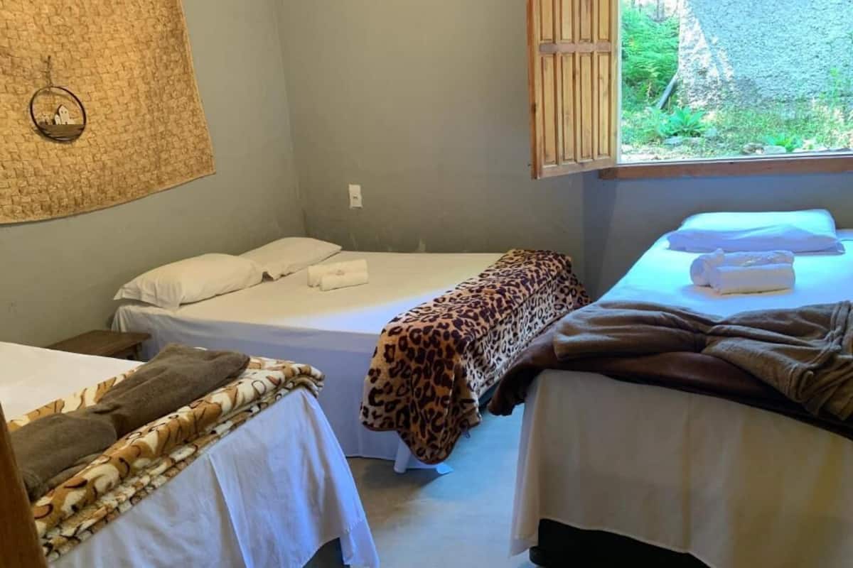 Chalet, beranda, pemandangan bukit