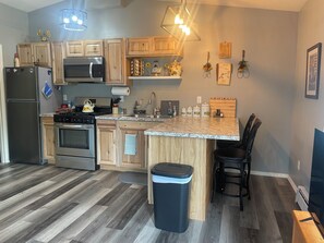 Private kitchen - Adventure Stay Unit 1 (Palmer)