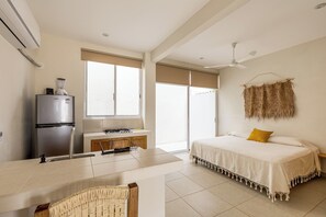 Loft conforto, vista para o jardim