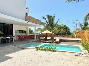 Pool - Beautiful vacation home in Telchac port (Telchac Puerto)