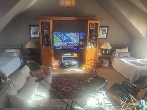 TV, fireplace - Fabulous 4-bedroom house in Crested Butte South - amazing ranch & mountain views (Crested Butte)