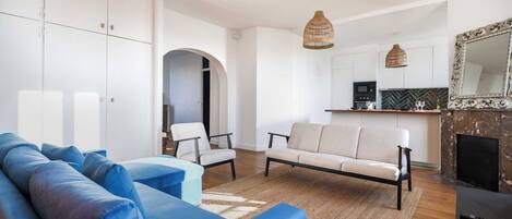 Appartement | Woonruimte | Een open haard