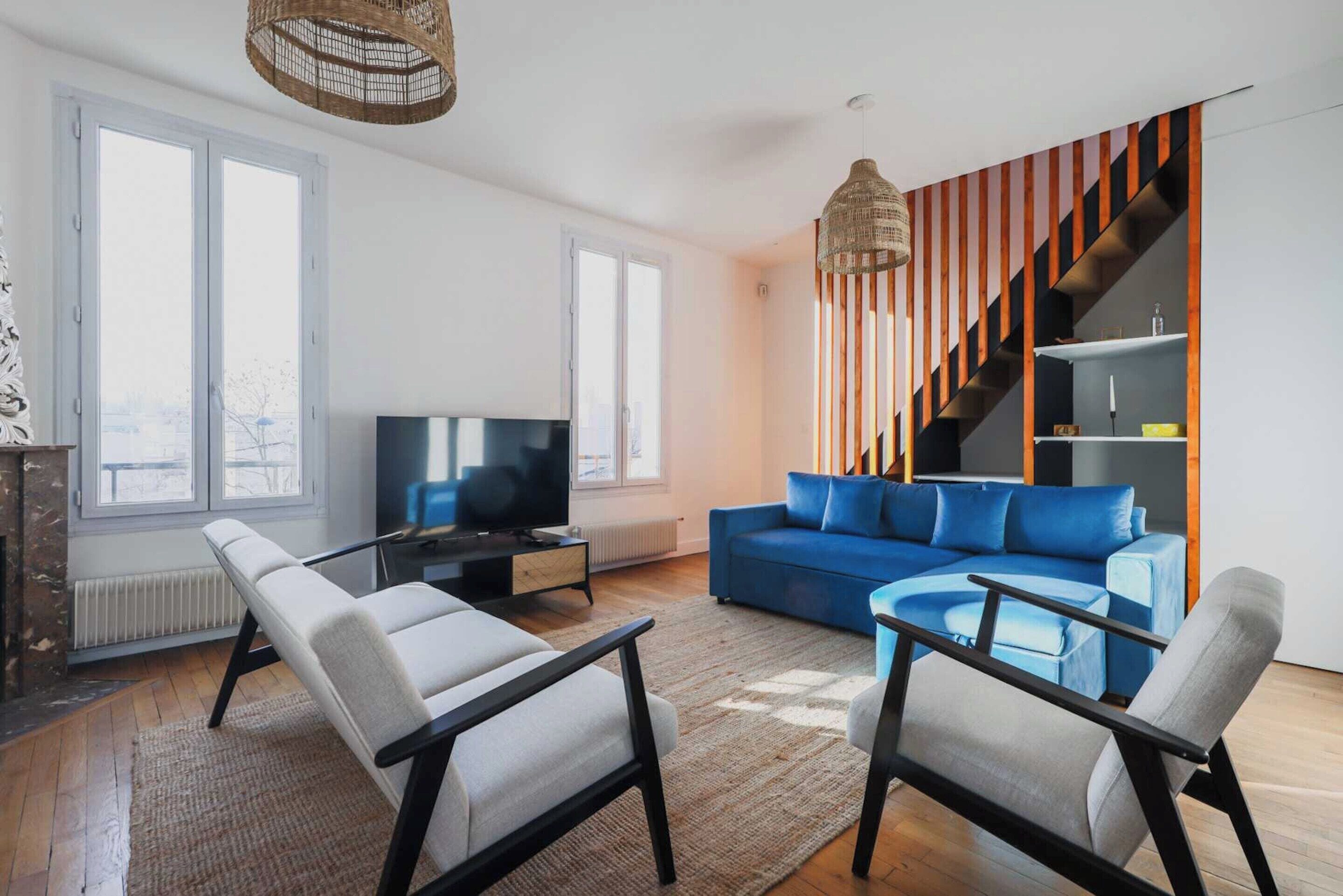 Apartamento | Zona de estar | Una chimenea