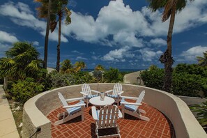 Terrace/patio - New Listing Promotion -  20% OFF! - Ocean View Villa - Pool - Golf - Pickleball (Christiansted)