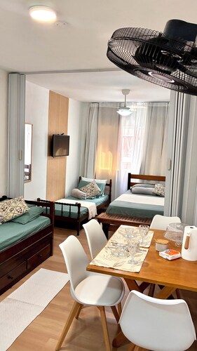 Cozy studio apartment with garage.