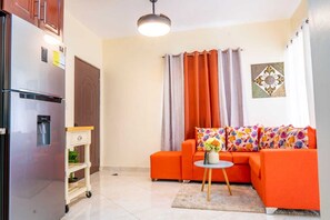 Living area - CARIBBEAN APARTMENT POP IN THE CENTER OF THE CITY (Puerto Plt)