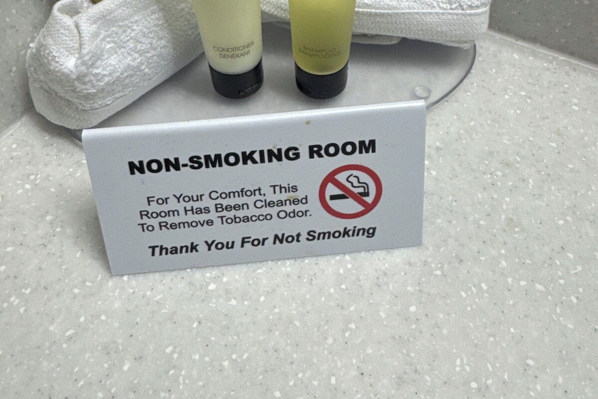 Towels, soap, shampoo, toilet paper