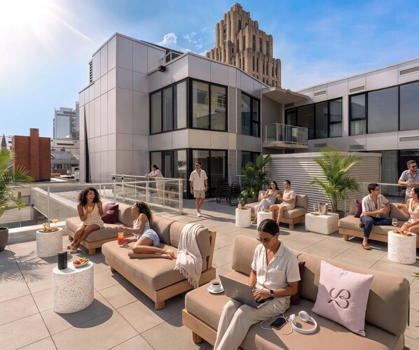 Terrace/patio - One-Bedroom Suite|Spacious Apartment Old Montreal, Open Layout (Montréal)