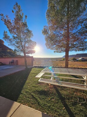 House, Multiple Beds, Patio, Mountain View | Terrace/patio - The Winchester Ranch House (Apple Valley)