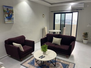 Deluxe Apartment, City View | Iron/ironing board, free WiFi, bed sheets