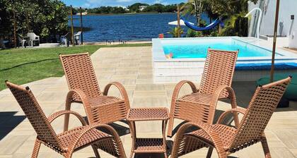 House with private lagoon, fireplace and beach access in the Águas de Sauipe condominium.