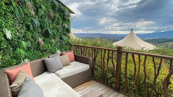 Vila luxo, vista para a montanha | Terraço/pátio