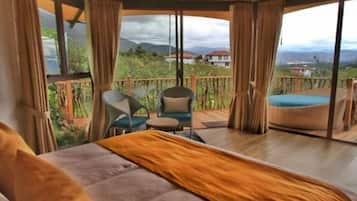 Vila superior, vista para a montanha