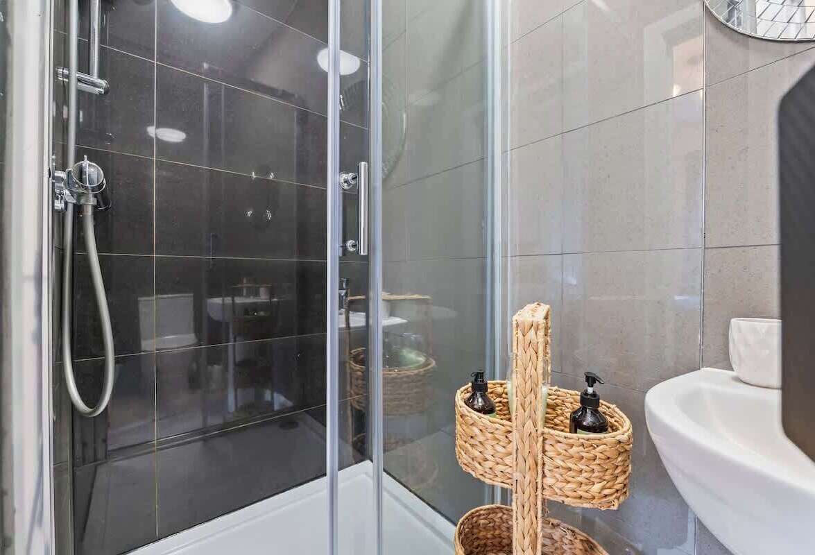 Shower, hair dryer