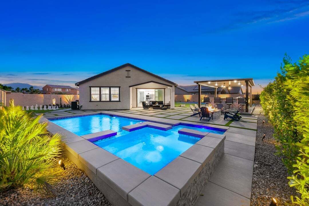 A heated pool
