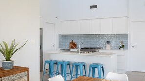 Fridge, microwave, oven, stovetop - Casa Azul - Sun, Swim & Coastal Ease (Burrill Lake)