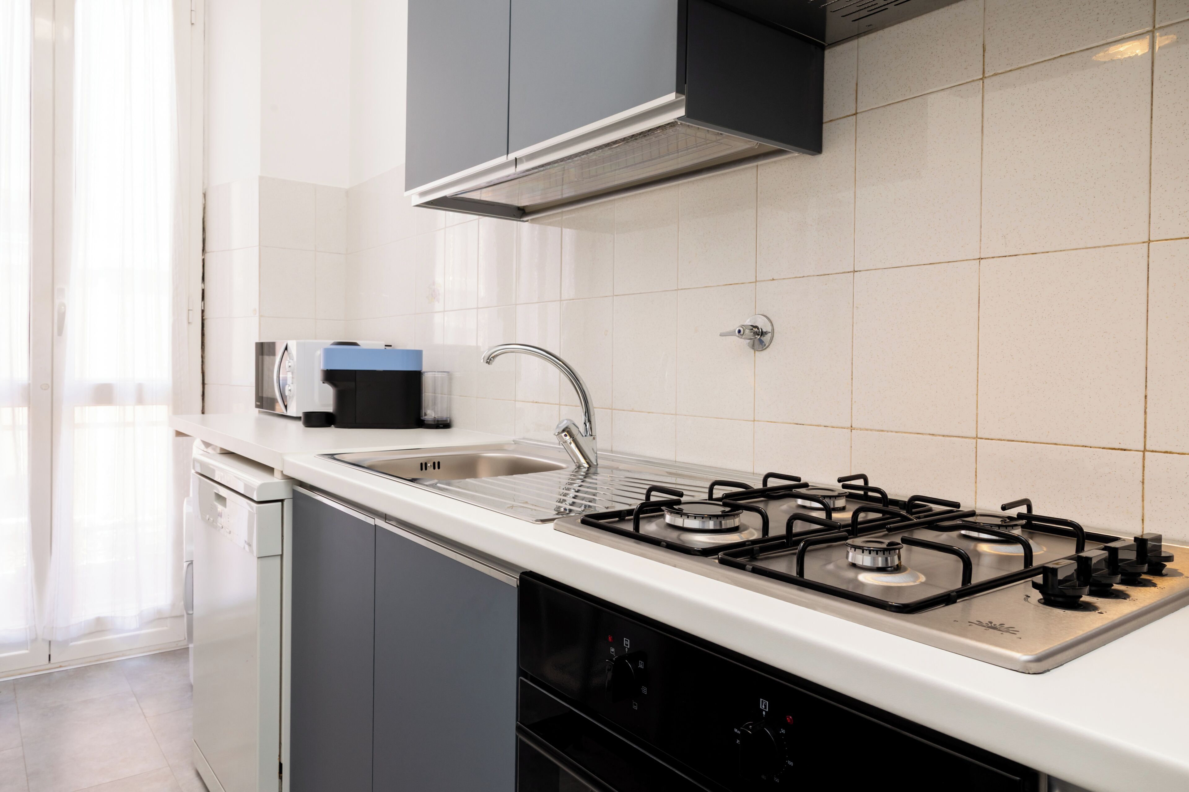 公寓 (1 Bedroom) | 私人厨房 | 意式浓缩咖啡机、微波炉、炉灶、洗碗机