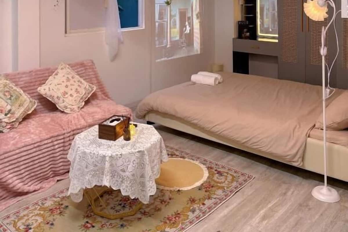 Stúdíóíbúð - útsýni yfir garð