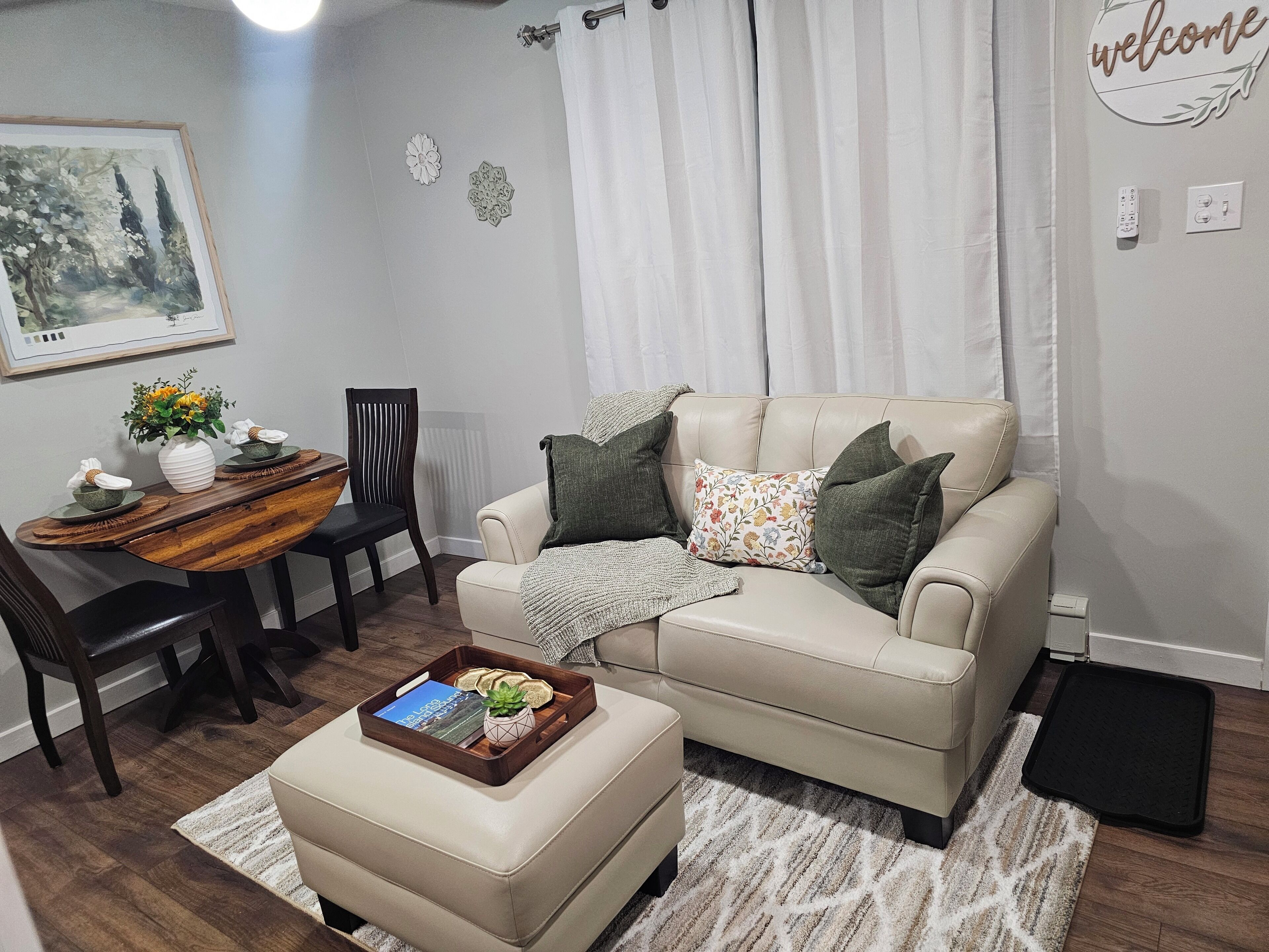 Departamento Deluxe, para no fumadores, baño privado | Área de sala de estar