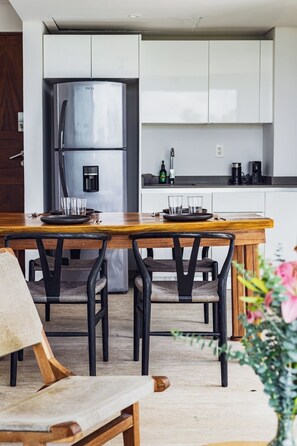 Fridge, stovetop, coffee/tea maker, toaster - Selvatico PH and private pool by BT Homes (Tulum)