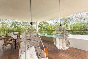 Outdoor dining - BT Homes - Luxury and Modern 4BR in Aldea Zama (Tulum)