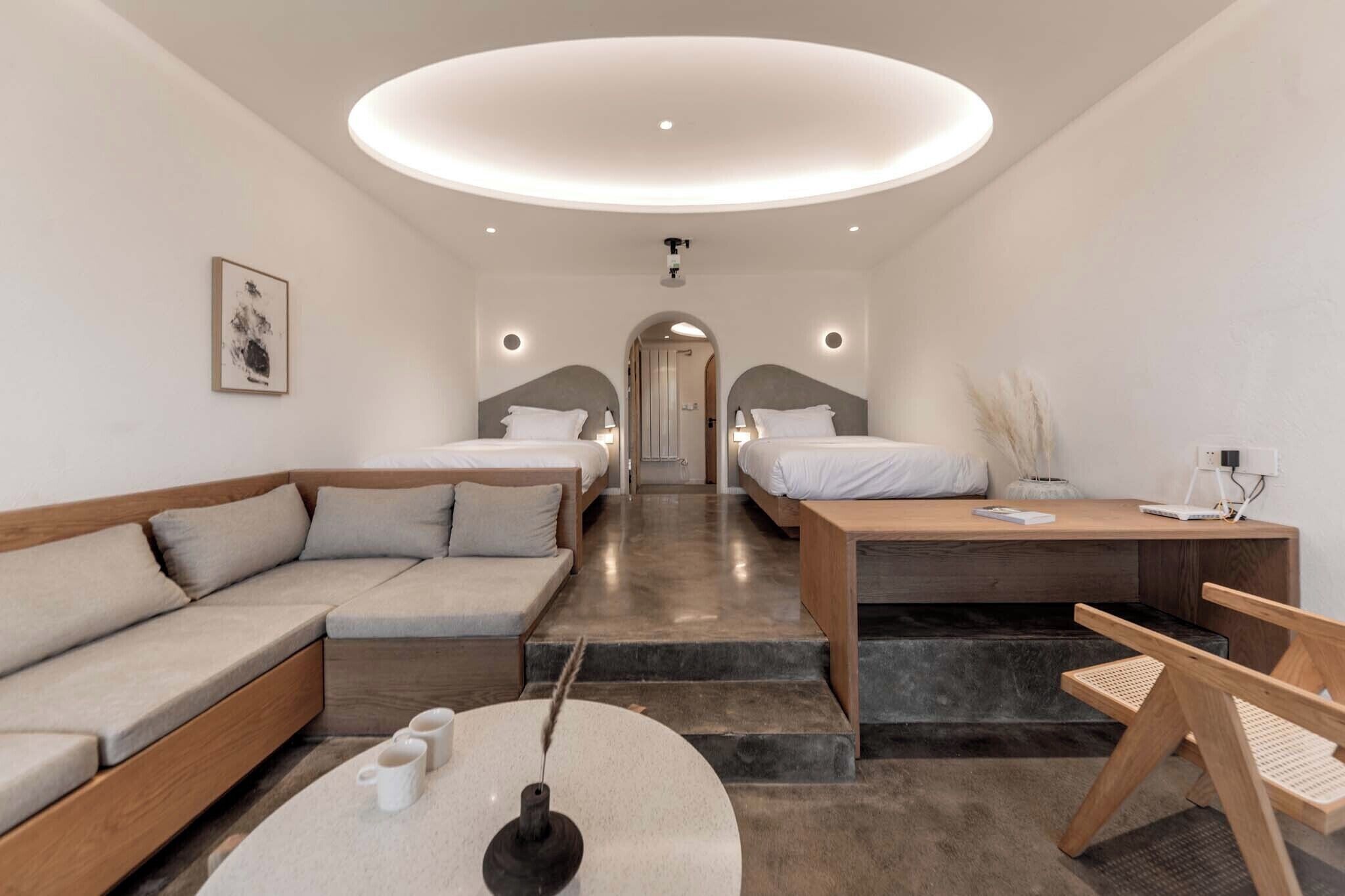 Executive-værelse med 2 enkeltsenge - søudsigt