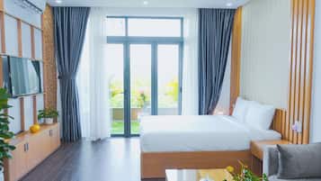 Appartement Familial, balcon, vue ville