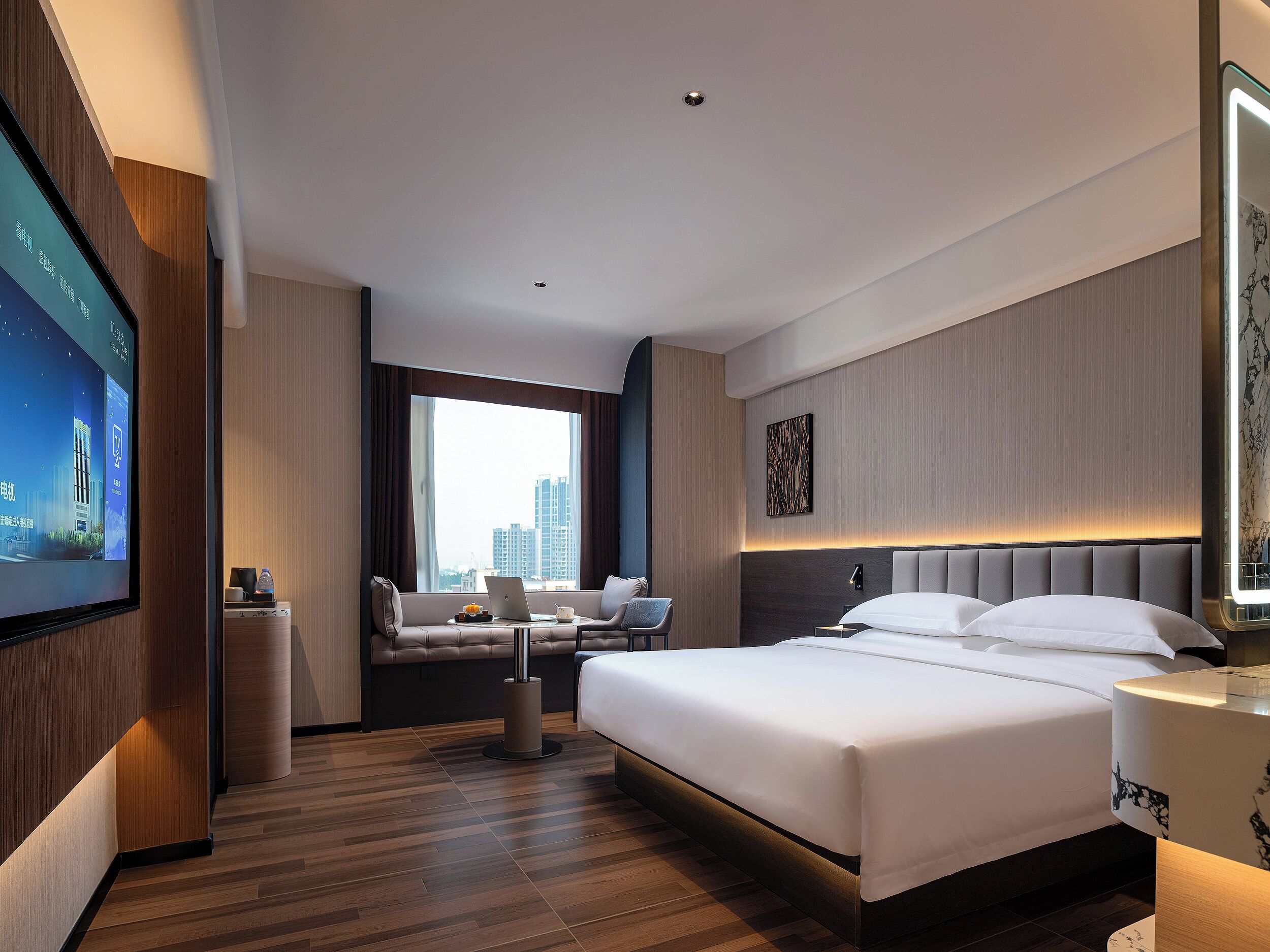 Kamar Double Superior, pemandangan kota | Seprai katun Mesir, seprai premium, dan bantalan ekstra lembut
