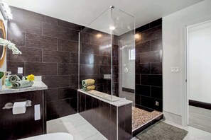 Shower, hair dryer, towels, shampoo - Executive Enterprise Retreat | Newly Renovated Desert Oasis (Las Vegas)